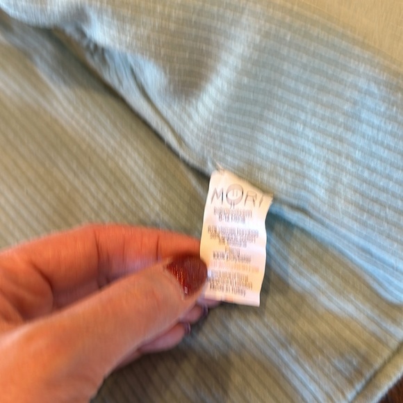 Baby MORI reversible ribbed coat - blue / green - 6-12mo - good condition - Picture 3 of 3